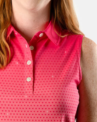 Sunday Swagger Women's Polo - Pink Glow