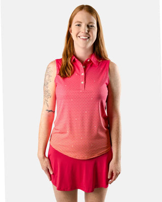 Sunday Swagger Women's Polo - Pink Glow