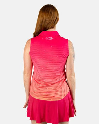 Sunday Swagger Women's Polo - Pink Glow